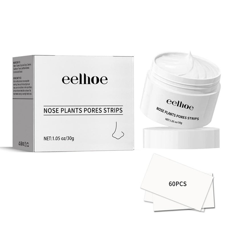 Blackhead Removal Nose Mask Kit (Paper Box Contains 60 Sheets) - Peel-off Type for Blackhead Removal and Acne Treatment